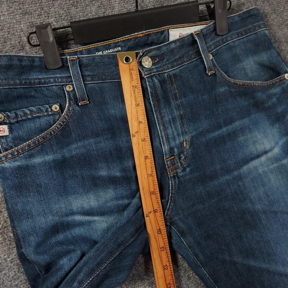 AG Adriano Goldschmied The Graduate Jeans Mens 32x34 Blue Slim Straight Pants